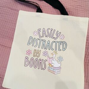 Easily Distracted by Books Tote Bag